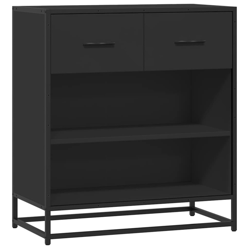 vidaXL Bufetă neagră 68x35x76 cm lemn prelucrat