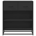 vidaXL Bufetă neagră 68x35x76 cm lemn prelucrat