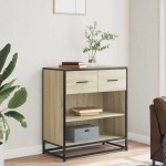 vidaXL Bufetă Stejar Sonoma 68x35x76 cm Lemn prelucrat