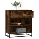 vidaXL Bufetă Stejar afumat 68x35x76 cm Lemn prelucrat vidaXL Bufetă Stejar afumat 68x35x76 cm Lemn prelucrat