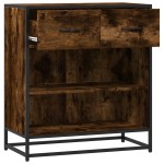 vidaXL Bufetă Stejar afumat 68x35x76 cm Lemn prelucrat vidaXL Bufetă Stejar afumat 68x35x76 cm Lemn prelucrat