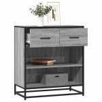 vidaXL Bufetă gri Sonoma 68x35x76 cm din lemn prelucrat