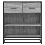 vidaXL Bufetă gri Sonoma 68x35x76 cm din lemn prelucrat