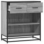 vidaXL Bufetă gri Sonoma 68x35x76 cm din lemn prelucrat