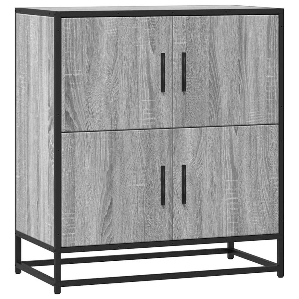 vidaXL Bufetă gri Sonoma 68x35x76 cm din lemn prelucrat