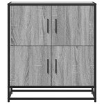 vidaXL Bufetă gri Sonoma 68x35x76 cm din lemn prelucrat