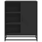 vidaXL Servantă, negru, 62x35x76 cm, lemn prelucrat