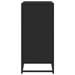 vidaXL Servantă, negru, 62x35x76 cm, lemn prelucrat