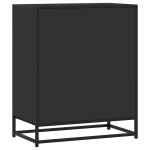 vidaXL Servantă, negru, 62x35x76 cm, lemn prelucrat
