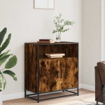 vidaXL Bufetă Stejar afumat 68x35x76 cm Lemn prelucrat