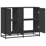 vidaXL Servantă, negru, 94x35x76 cm, lemn prelucrat