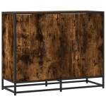 vidaXL Dulap, stejar fumuriu, 94x35x76 cm, lemn prelucrat