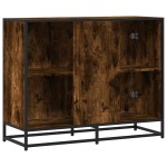 vidaXL Dulap, stejar fumuriu, 94x35x76 cm, lemn prelucrat