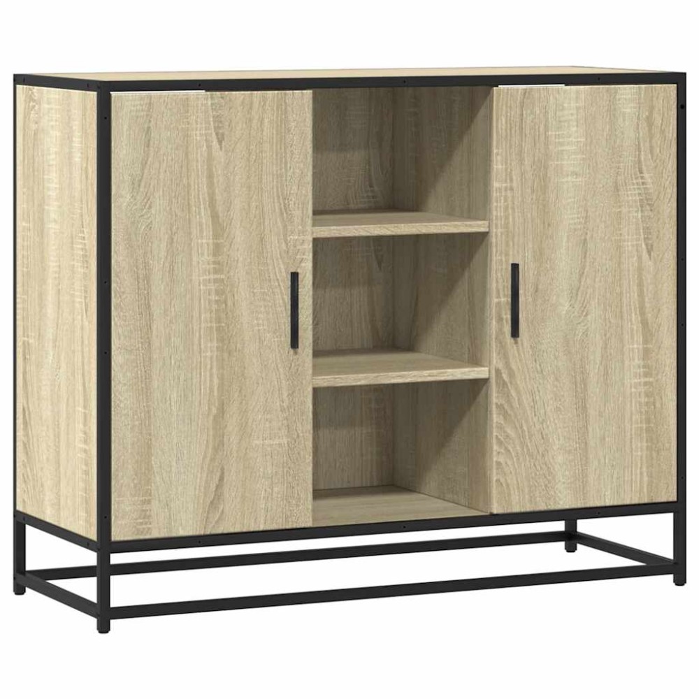 vidaXL Dulap, stejar sonoma, 92x35x76 cm, lemn prelucrat