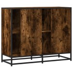 vidaXL Servantă, stejar fumuriu, 92x35x76 cm, lemn compozit