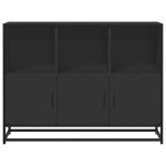 vidaXL Dulap, negru, 100x35x76 cm, lemn prelucrat