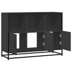 vidaXL Dulap, negru, 100x35x76 cm, lemn prelucrat