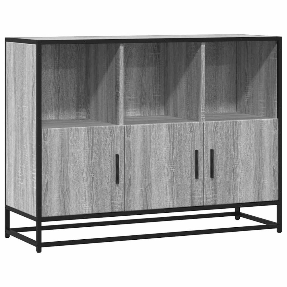 vidaXL Servantă, gri sonoma, 100x35x76 cm, lemn prelucrat