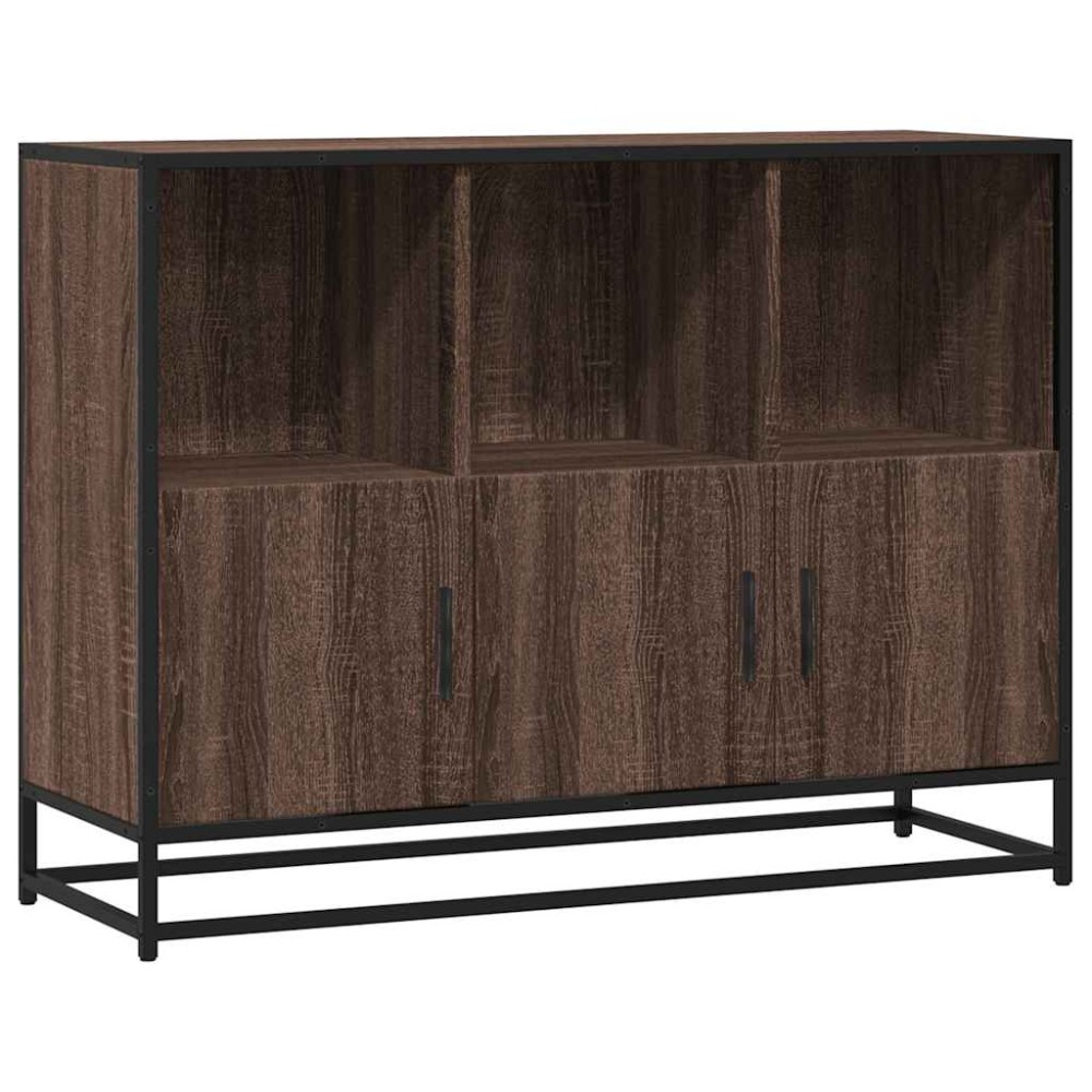 vidaXL Servantă, stejar maro, 100x35x76 cm, lemn compozit