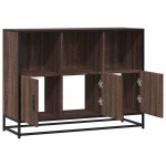 vidaXL Servantă, stejar maro, 100x35x76 cm, lemn compozit