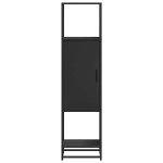 vidaXL Dulapuru negru 35,5x35x139 cm lemn și metal prelucrat vidaXL Dulapuru negru 35,5x35x139 cm lemn și metal prelucrat