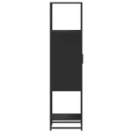 vidaXL Dulapuru negru 35,5x35x139 cm lemn și metal prelucrat vidaXL Dulapuru negru 35,5x35x139 cm lemn și metal prelucrat