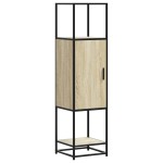 vidaXL Dulapuru Stejar Sonoma 35,5x35x139 cm lemn și metal prelucrat vidaXL Dulapuru Stejar Sonoma 35,5x35x139 cm lemn și metal prelucrat