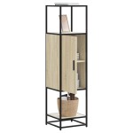 vidaXL Dulapuru Stejar Sonoma 35,5x35x139 cm lemn și metal prelucrat vidaXL Dulapuru Stejar Sonoma 35,5x35x139 cm lemn și metal prelucrat