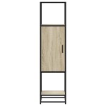 vidaXL Dulapuru Stejar Sonoma 35,5x35x139 cm lemn și metal prelucrat vidaXL Dulapuru Stejar Sonoma 35,5x35x139 cm lemn și metal prelucrat
