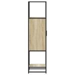vidaXL Dulapuru Stejar Sonoma 35,5x35x139 cm lemn și metal prelucrat vidaXL Dulapuru Stejar Sonoma 35,5x35x139 cm lemn și metal prelucrat