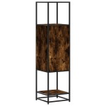 vidaXL Dulapuru stejar afumat 35,5x35x139 cm lemn și metal prelucrat vidaXL Dulapuru stejar afumat 35,5x35x139 cm lemn și metal prelucrat