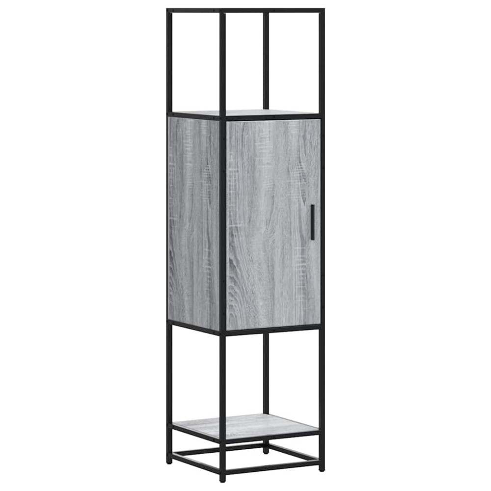 vidaXL Dulap nalt gri Sonoma 35,5x35x139 cm lemn prelucrat