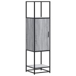 vidaXL Dulap nalt gri Sonoma 35,5x35x139 cm lemn prelucrat