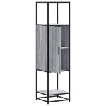 vidaXL Dulap nalt gri Sonoma 35,5x35x139 cm lemn prelucrat