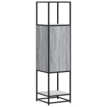 vidaXL Dulap nalt gri Sonoma 35,5x35x139 cm lemn prelucrat