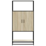 vidaXL Dulapuru Stejar Sonoma 68x35x139 cm lemn și metal prelucrat vidaXL Dulapuru Stejar Sonoma 68x35x139 cm lemn și metal prelucrat