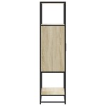 vidaXL Dulapuru Stejar Sonoma 68x35x139 cm lemn și metal prelucrat vidaXL Dulapuru Stejar Sonoma 68x35x139 cm lemn și metal prelucrat