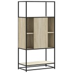 vidaXL Dulapuru Stejar Sonoma 68x35x139 cm lemn și metal prelucrat vidaXL Dulapuru Stejar Sonoma 68x35x139 cm lemn și metal prelucrat