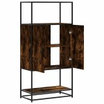 vidaXL Dulapuru stejar afumat 68x35x139 cm lemn și metal prelucrat vidaXL Dulapuru stejar afumat 68x35x139 cm lemn și metal prelucrat