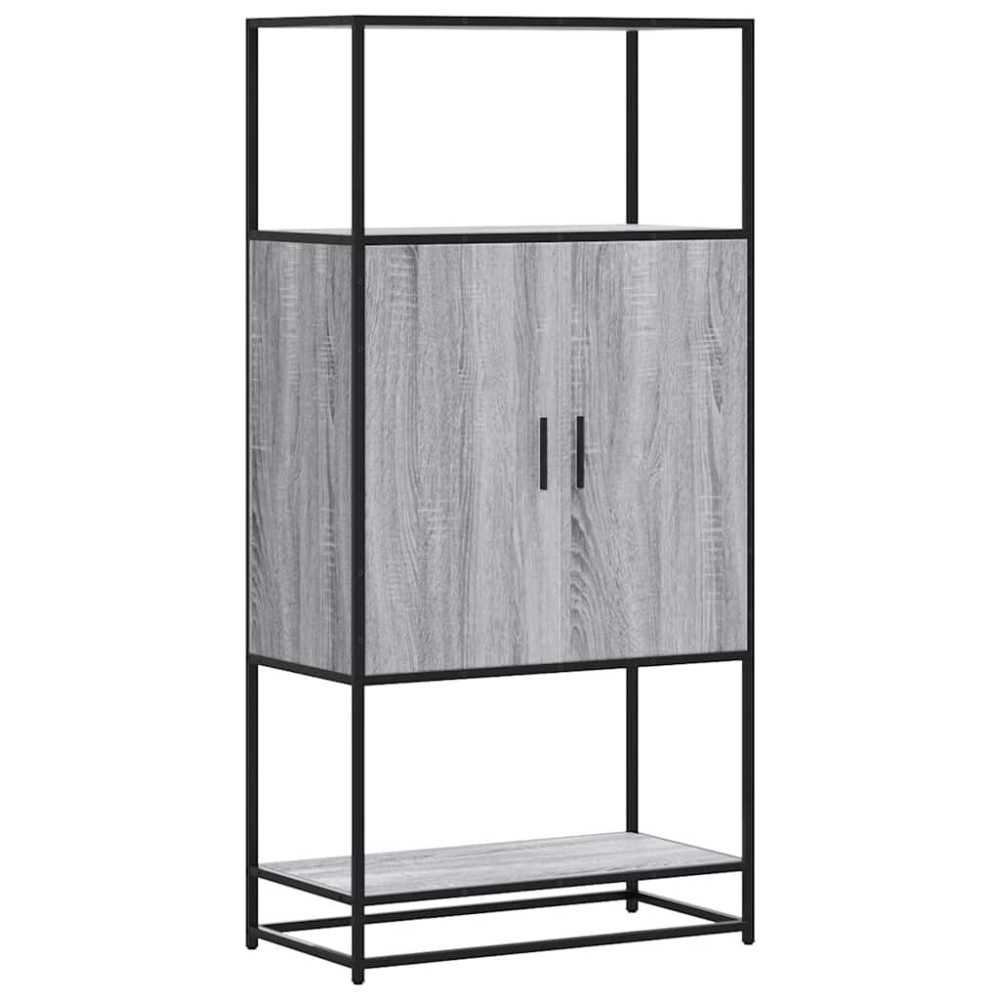 vidaXL Dulap nalt gri Sonoma 68x35x139 cm lemn prelucrat