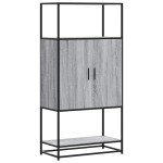 vidaXL Dulap nalt gri Sonoma 68x35x139 cm lemn prelucrat