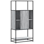 vidaXL Dulap nalt gri Sonoma 68x35x139 cm lemn prelucrat