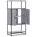 vidaXL Dulap nalt gri Sonoma 68x35x139 cm lemn prelucrat