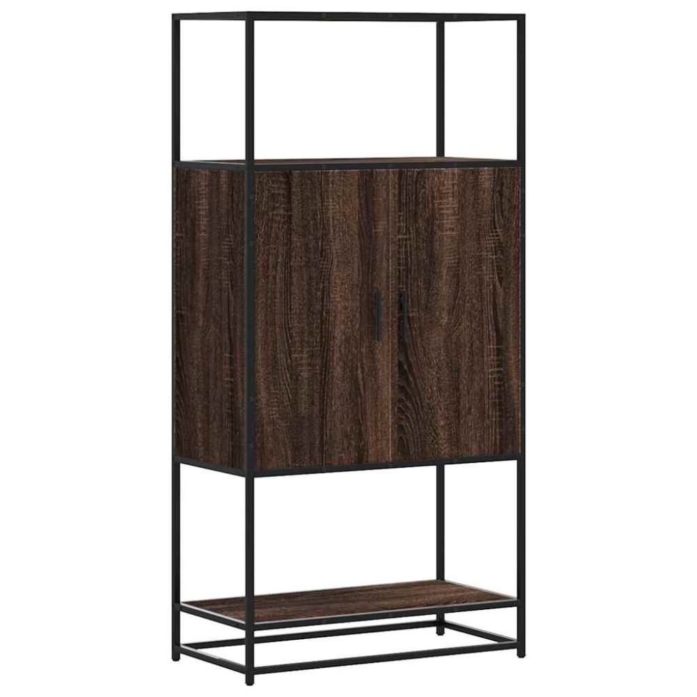vidaXL Dulapuru Stejar maro 68x35x139 cm lemn și metal prelucrat