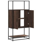 vidaXL Dulapuru Stejar maro 68x35x139 cm lemn și metal prelucrat vidaXL Dulapuru Stejar maro 68x35x139 cm lemn și metal prelucrat