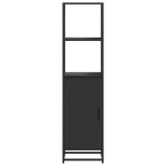 vidaXL Dulapuru negru 35,5x35x139 cm lemn și metal prelucrat vidaXL Dulapuru negru 35,5x35x139 cm lemn și metal prelucrat