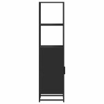 vidaXL Dulapuru negru 35,5x35x139 cm lemn și metal prelucrat vidaXL Dulapuru negru 35,5x35x139 cm lemn și metal prelucrat