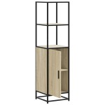 vidaXL Dulapuru Stejar Sonoma 35,5x35x139 cm lemn și metal prelucrat vidaXL Dulapuru Stejar Sonoma 35,5x35x139 cm lemn și metal prelucrat