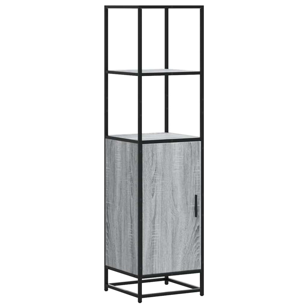 vidaXL Dulap nalt gri Sonoma 35,5x35x139 cm lemn prelucrat