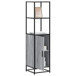 vidaXL Dulap nalt gri Sonoma 35,5x35x139 cm lemn prelucrat